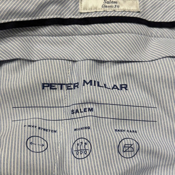 Peter Millar Shorts Mens 34 Gray Salem Classic Fit Performance Golf Stretch - Picture 3 of 7